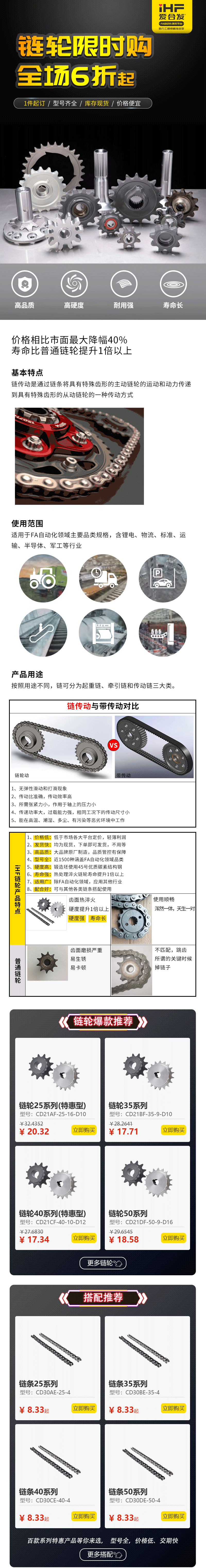 特惠現(xiàn)貨：愛合發(fā)鏈輪鏈條省錢耐用！